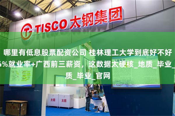 哪里有低息股票配资公司 桂林理工大学到底好不好？96%就业率+广西前三薪资，这数据太硬核_地质_毕业_官网