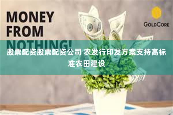 股票配资股票配资公司 农发行印发方案支持高标准农田建设
