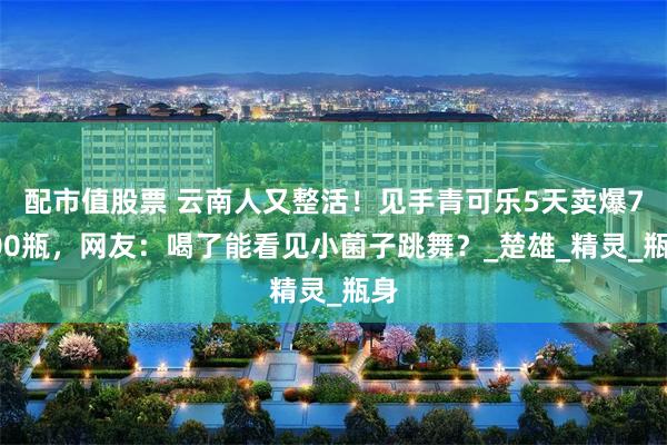 配市值股票 云南人又整活！见手青可乐5天卖爆7000瓶，网友：喝了能看见小菌子跳舞？_楚雄_精灵_瓶身